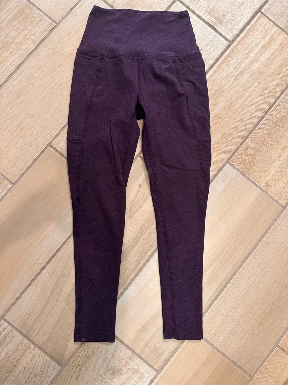Beyond Yoga Heathered Plum Pullover Hoodie